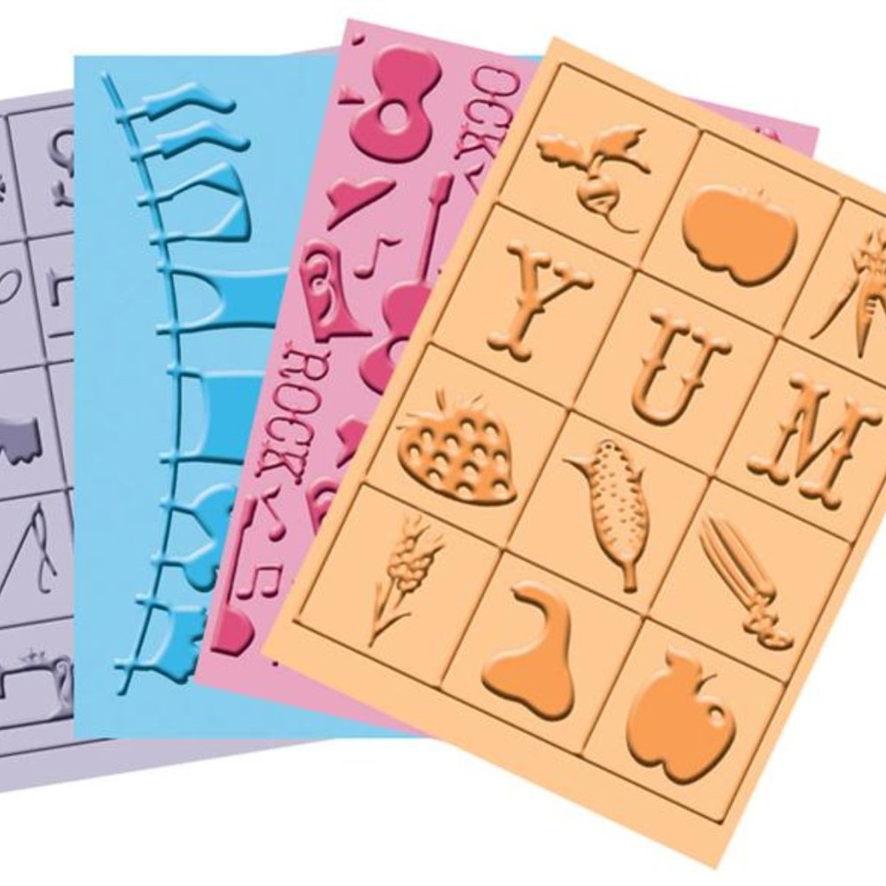 Cuttlebug 4-pc embossing folders - COUNTRY LIFE